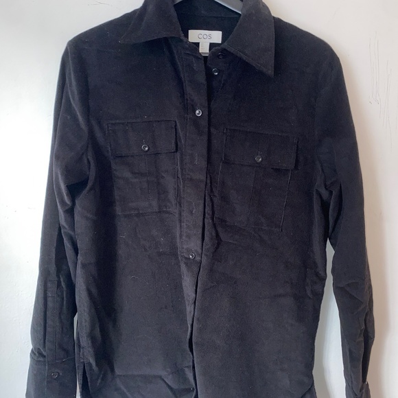 Cos Size 4 - Cos Shirts | Cos Organic Cotton Corduroy Overshirt in Blue - Picture 3 of 4